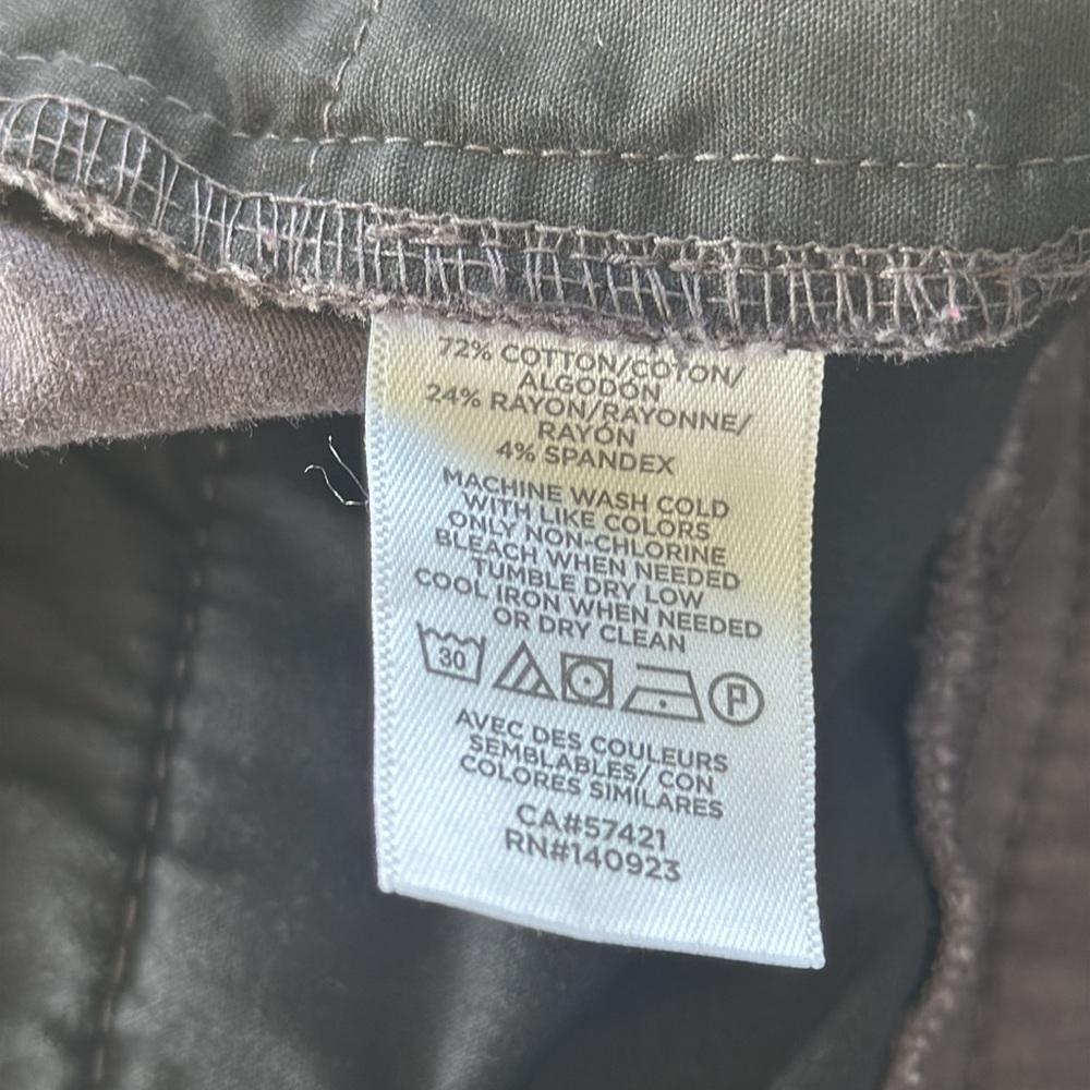 LOFT gray high rise cotton stretch skinny ankle pants size 16 - Picture 12 of 12